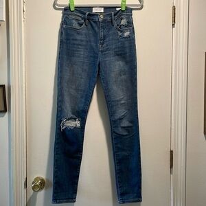 Frame Le High Skinny Distressed Jeans Sz.27